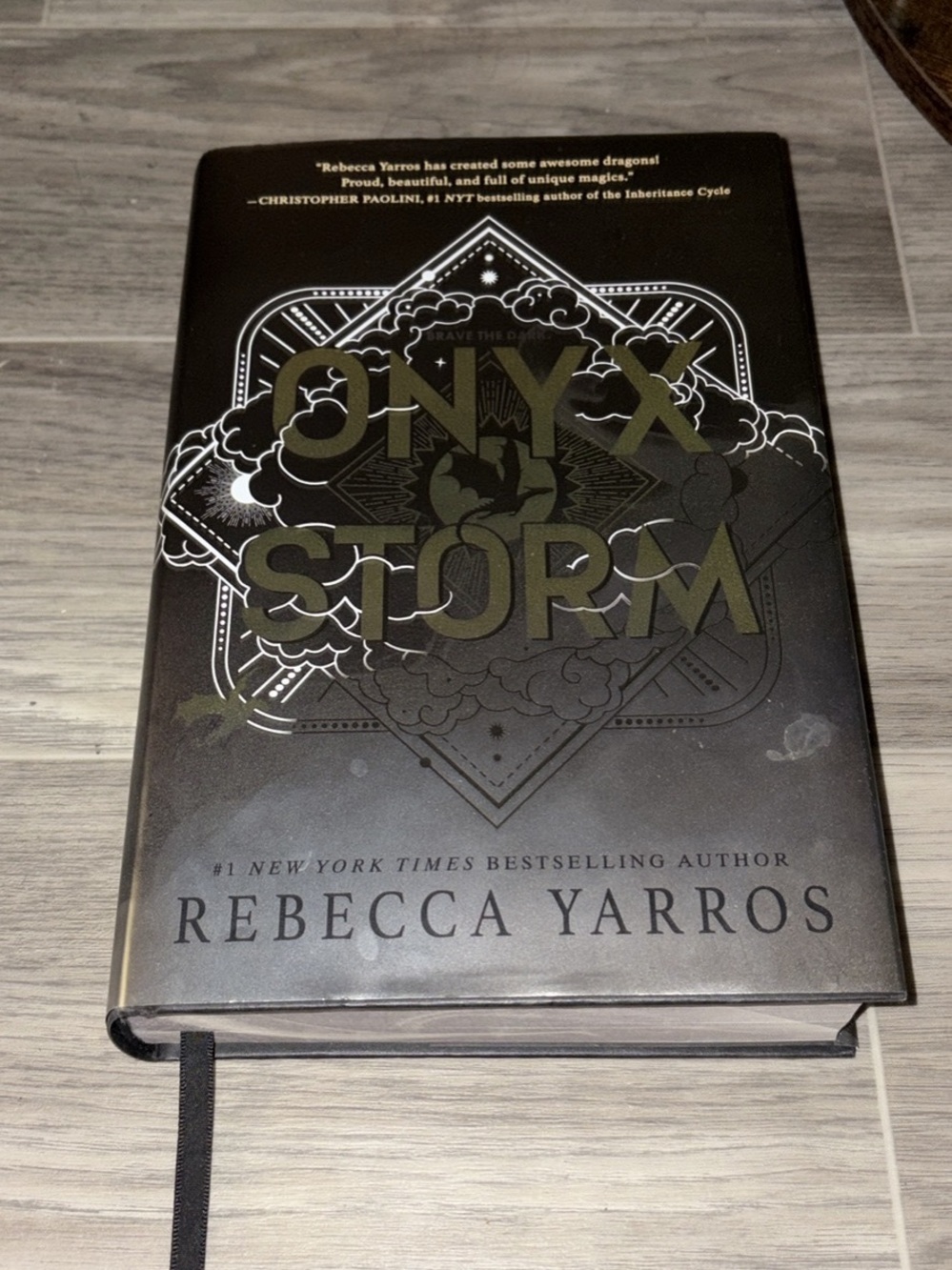 Onyx Storm Hardcover Book - Black